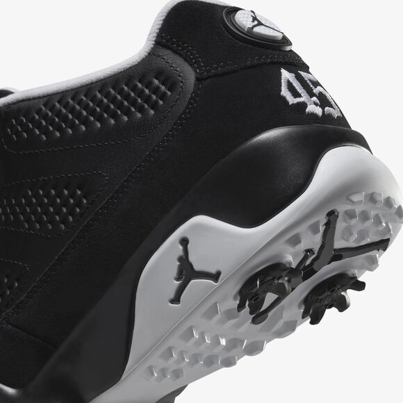 Nike Air Jordan 9 Retro G NRG Low Barons Golf Spikes Black FN6930-001 sz 10 - Picture 7 of 16